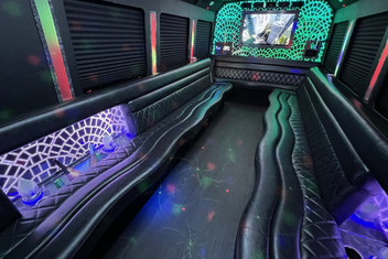 Gulfport Limo Bus Interior