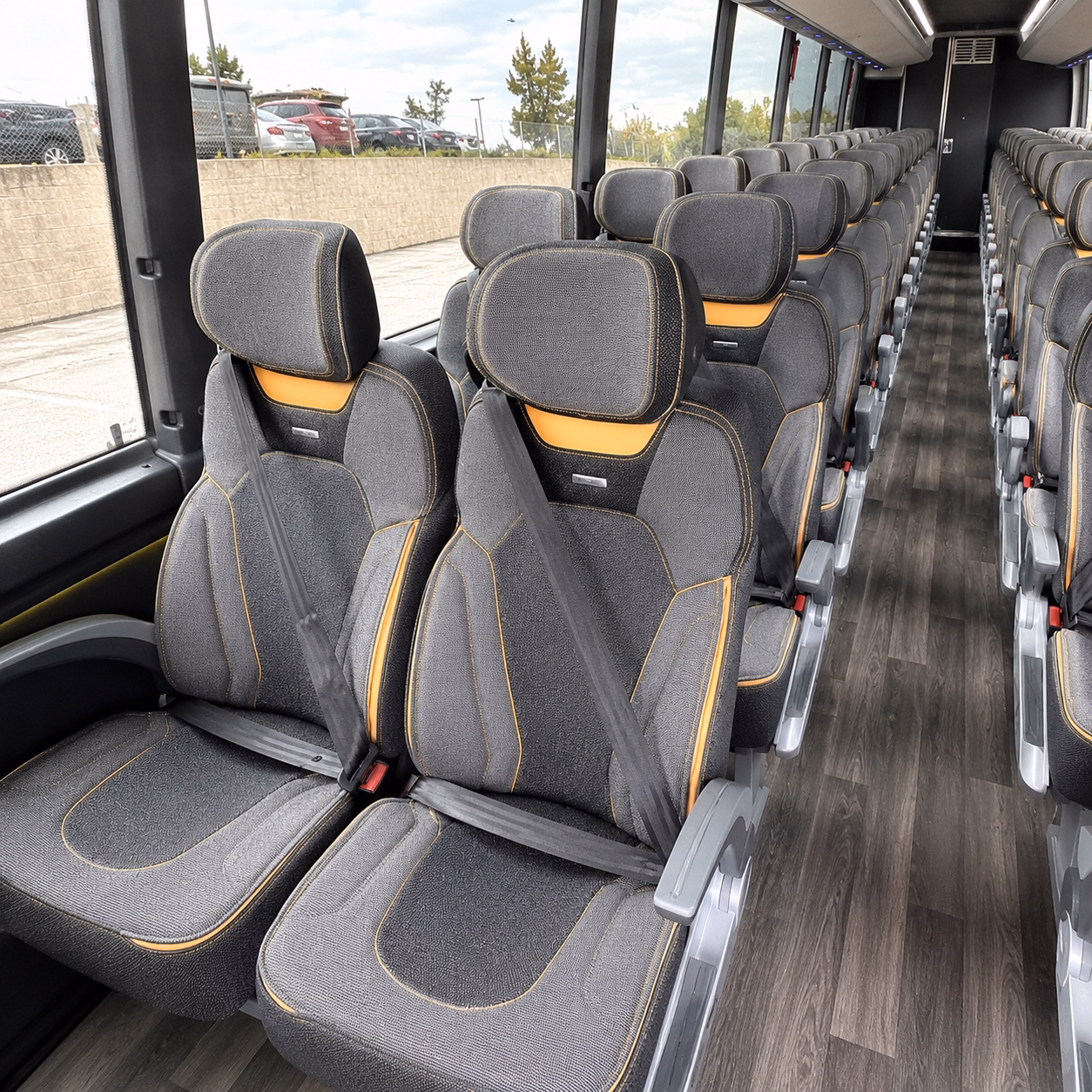 gulfport charter bus rental interior
