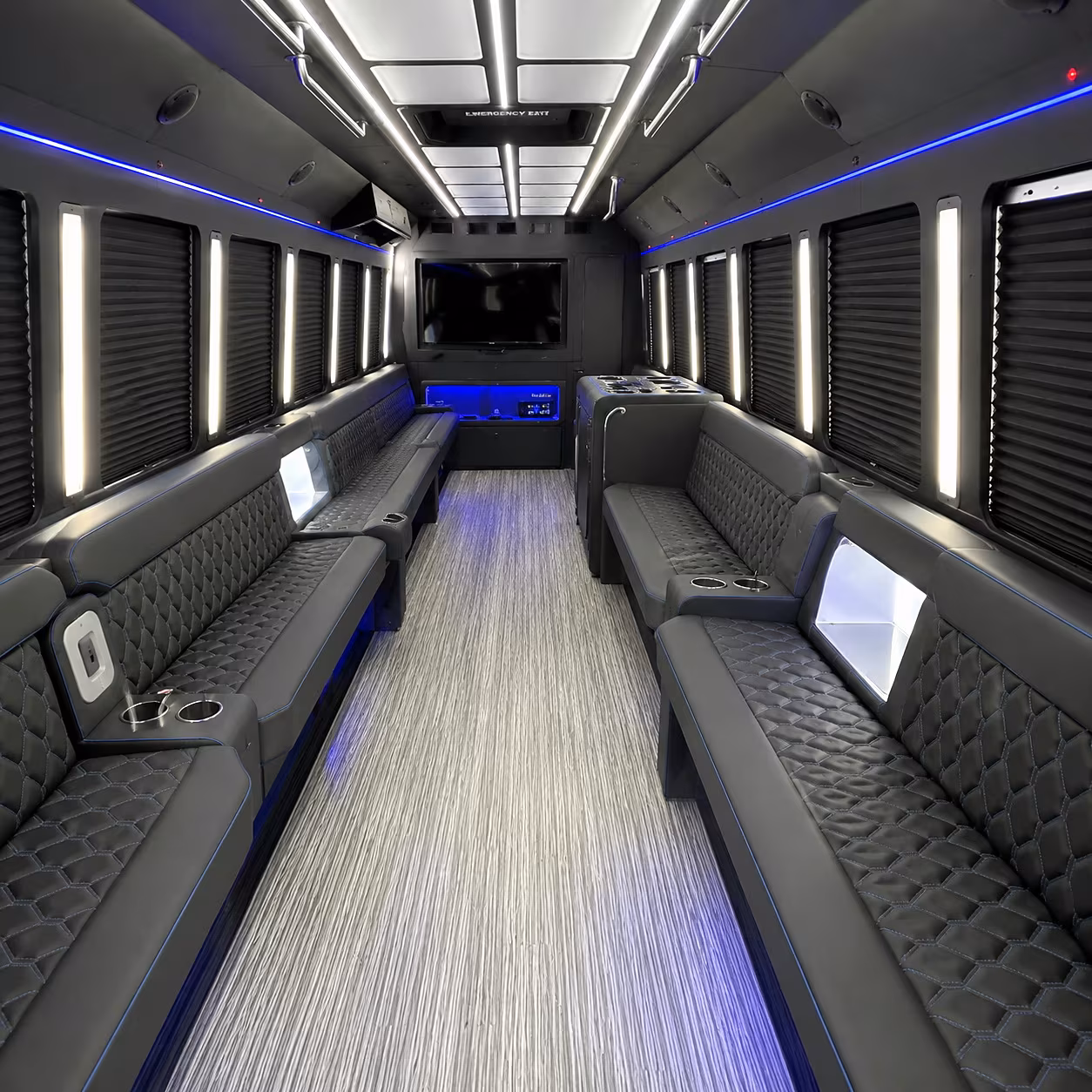 gulfport party bus rental interior